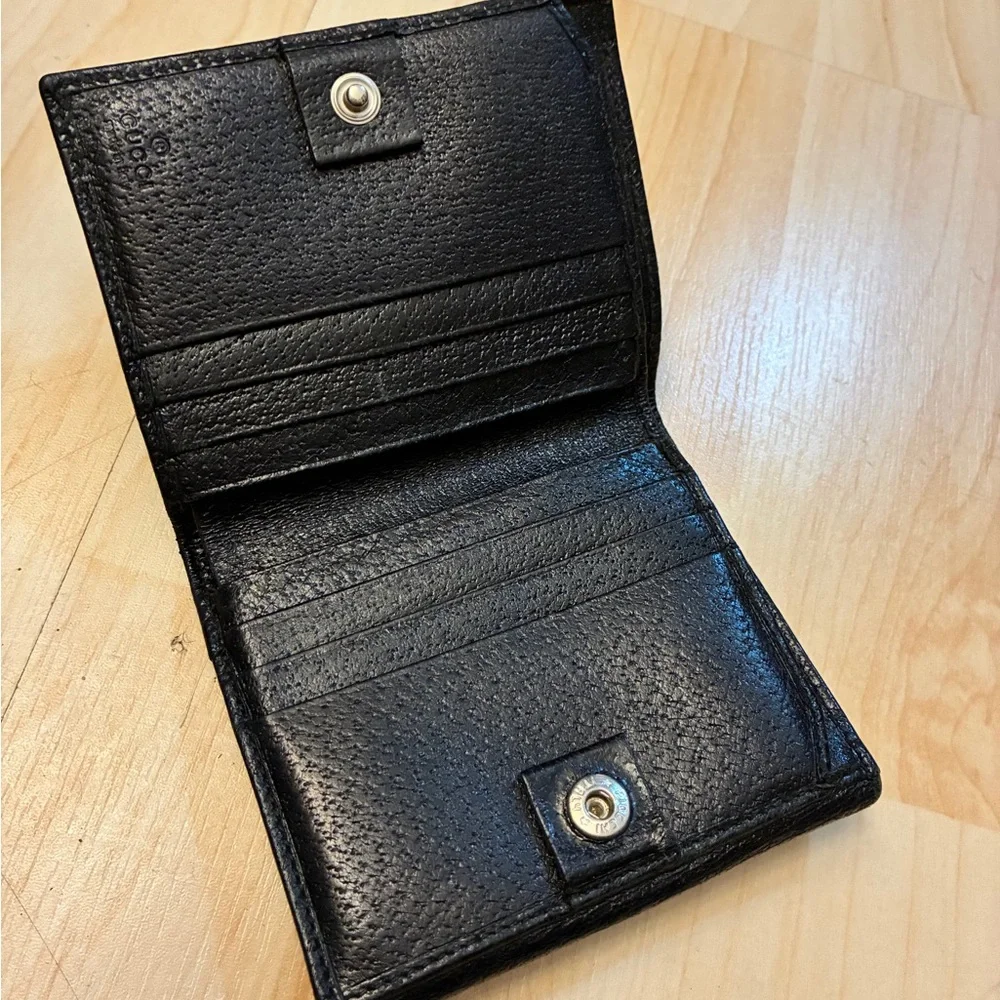 Black Leather Gucci Wallet